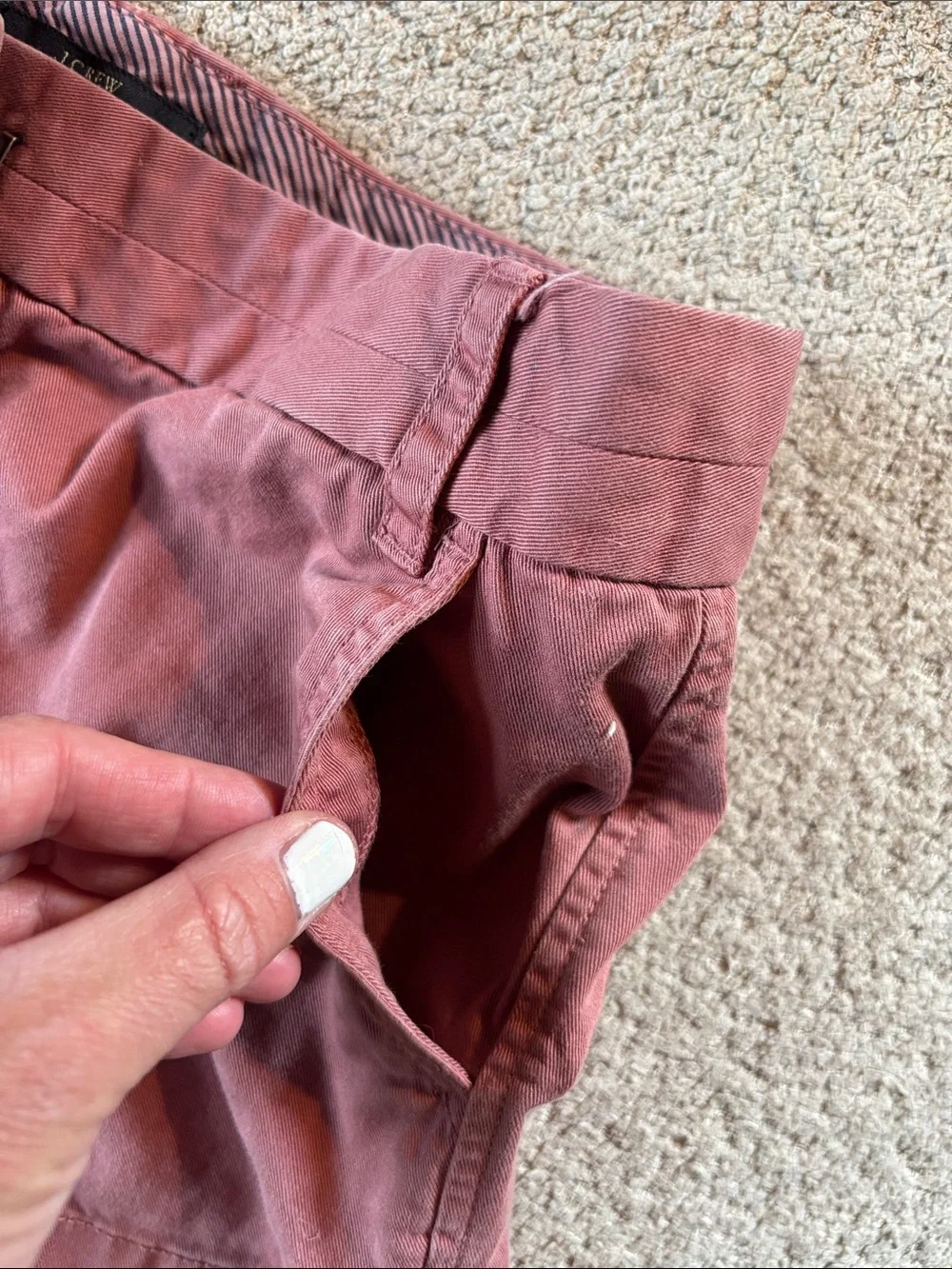J. Crew Dusty Rose Cotton Chino Shorts